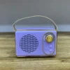 Retro Dizaynlı Bənövşəyi Bluetooth Mini Səsucaldıcı - Grido hədiyyə mağazası