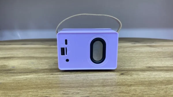 Retro Dizaynlı Bənövşəyi Bluetooth Mini Səsucaldıcı - Grido hədiyyə mağazası