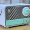 Retro Dizaynlı Bənövşəyi FM Radiolu Bluetooth Mini Səsucaldıcı - Grido hədiyyə mağazası