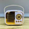 Retro Dizaynlı Çəhrayı Bluetooth Mini Radio Səsucaldıcı - Grido hədiyyə mağazası
