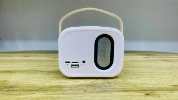 Retro Dizaynlı Çəhrayı Bluetooth Mini Radio Səsucaldıcı - Grido hədiyyə mağazası