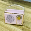 Retro Dizaynlı Çəhrayı Bluetooth Mini Səsucaldıcı - Grido hədiyyə mağazası