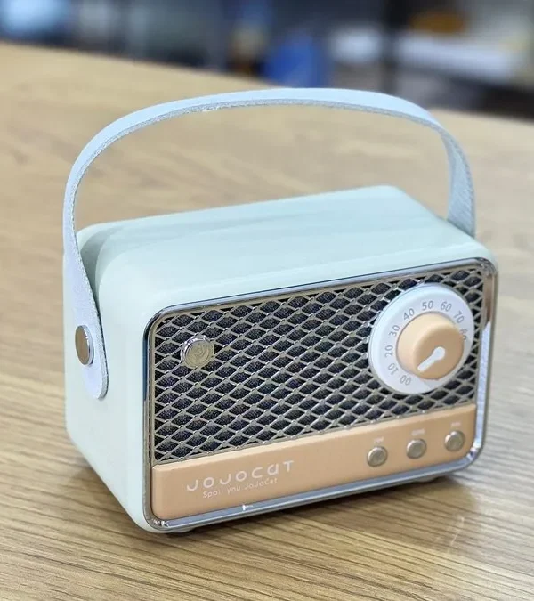 Retro Dizaynlı Yaşıl FM Radiolu Bluetooth Mini Səsucaldıcı - Grido hədiyyə mağazası