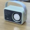 Retro Dizaynlı Yaşıl FM Radiolu Bluetooth Mini Səsucaldıcı - Grido hədiyyə mağazası