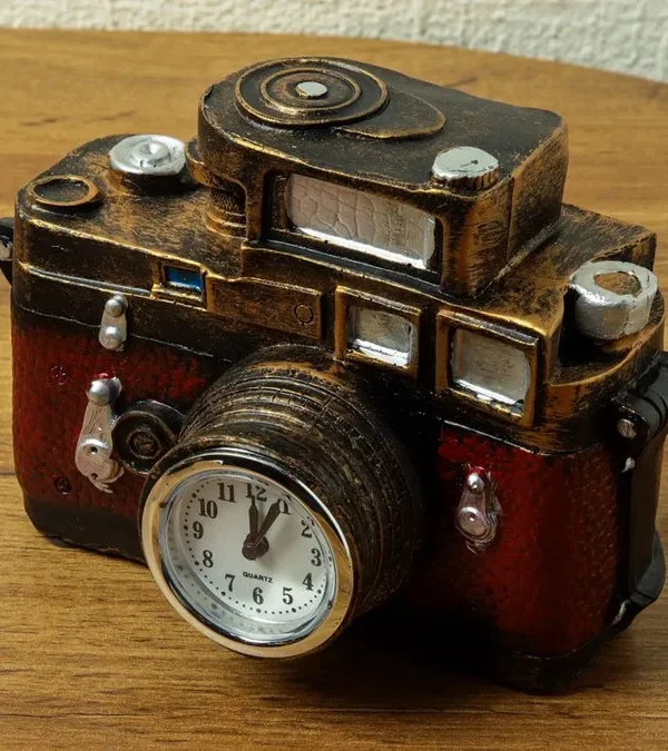 Retro Fotoaparat Formalı Saat və Kassa Qutusu - Grido hədiyyə mağazası
