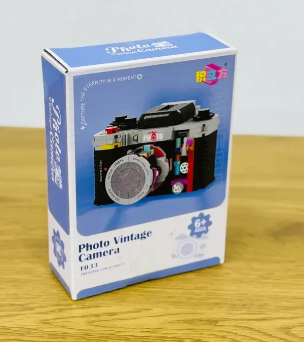 Retro Kamera Konstruksiya Seti (Qara Model)400+ Hissə - Grido hədiyyə mağazası