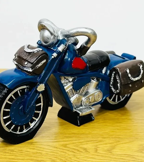 Retro Motosiklet Formalı Dekorativ Kassa Göy - Grido hədiyyə mağazası