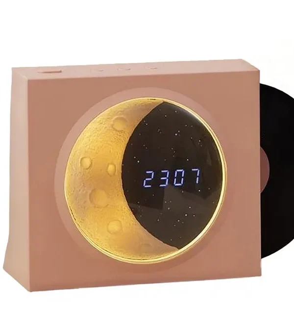 Retro Qrammofon Dizaynlı İşıqlı Bluetooth Dinamik - Grido hədiyyə mağazası