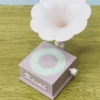 Retro Qramofon Dizaynlı Çəhrayı İşıqlı Bluetooth Dinamik - Grido hədiyyə mağazası