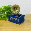 Retro Qramofon Dizaynlı Mavi Suvenir Kassa Qələm Qabı (19x14 sm) - Grido hədiyyə mağazası