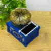 Retro Qramofon Dizaynlı Mavi Suvenir Kassa Qələm Qabı (19x14 sm) - Grido hədiyyə mağazası