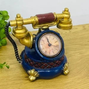 Retro Telefon Dizaynlı Masaüstü Saat (16 x 18 sm) - Grido hədiyyə mağazası