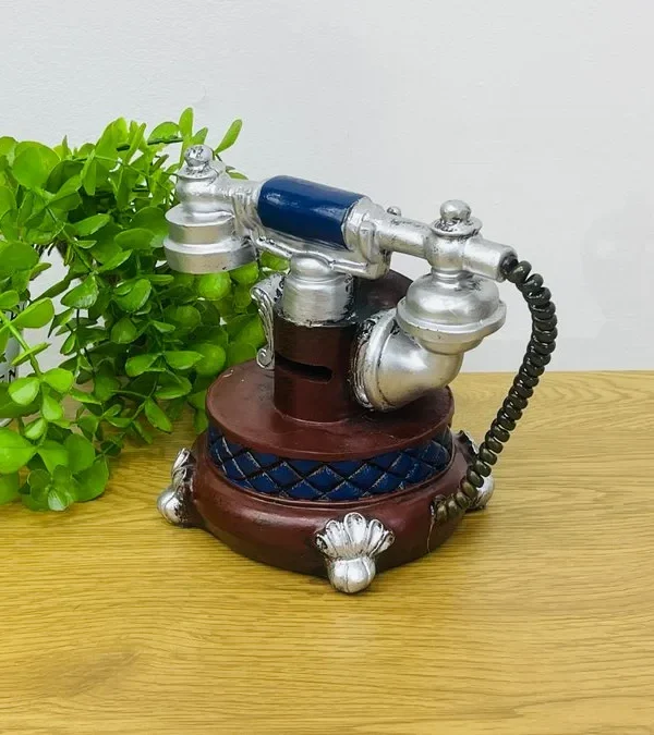 Retro Telefon Dizaynlı Masaüstü Saat ( 16 x 18 sm ) - Grido hədiyyə mağazası