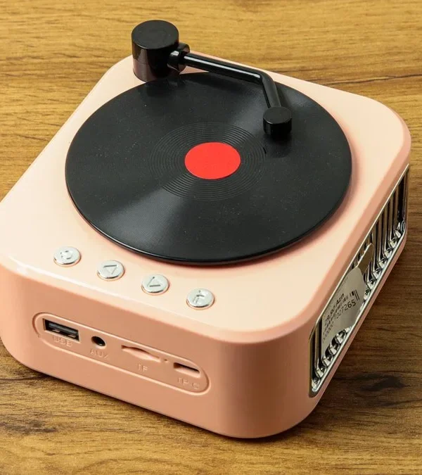 Retro Vinil Stilində Bluetooth Dinamik - Grido hədiyyə mağazası