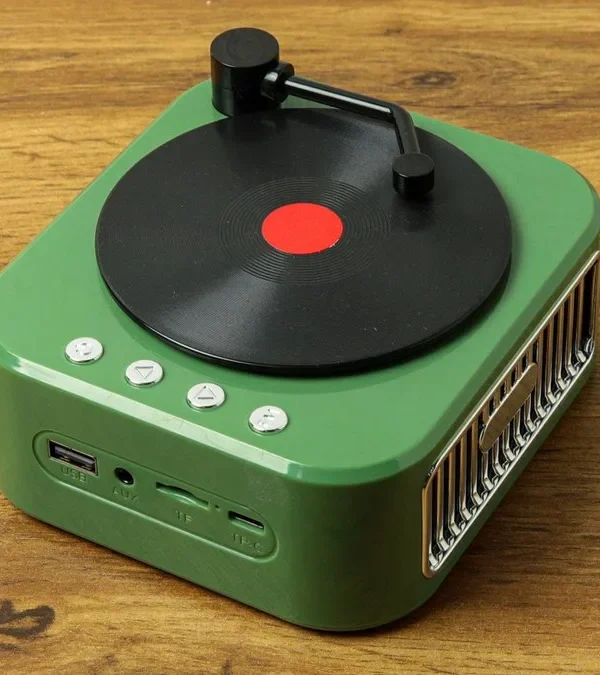 Retro Vinil Stilində Bluetooth Dinamik - Grido hədiyyə mağazası