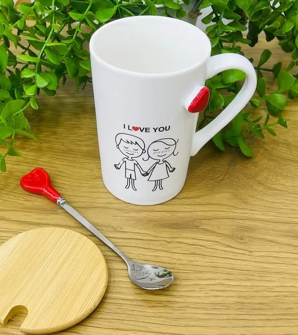 Romantik Fincan 14 Fevral Temalı 5013 - Grido hədiyyə mağazası