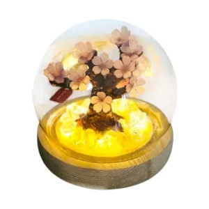 Sakura İşıqlı Kolba Suvenir – 10 sm - Grido hədiyyə mağazası