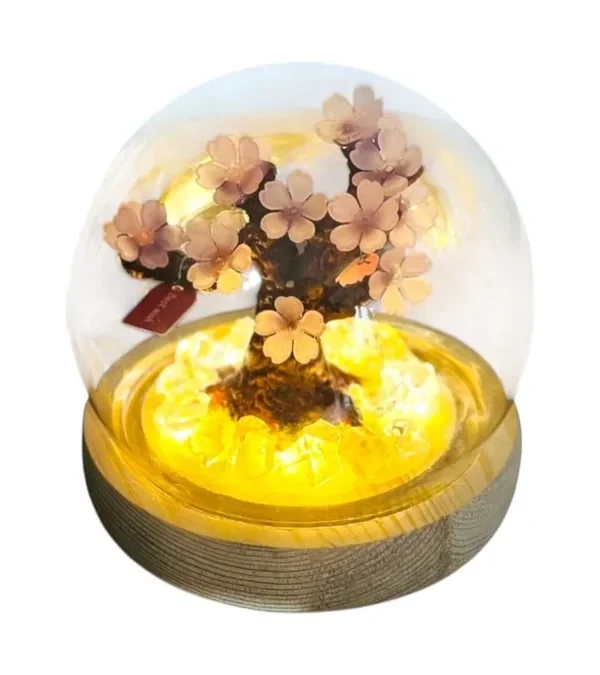 Sakura İşıqlı Kolba Suvenir – 10 sm - Grido hədiyyə mağazası