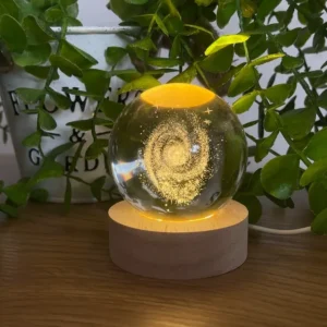 Saman Yolu İşıqlı Kristal Kürə (Kiçik 5.5 x 7.5 sm) - Grido hədiyyə mağazası