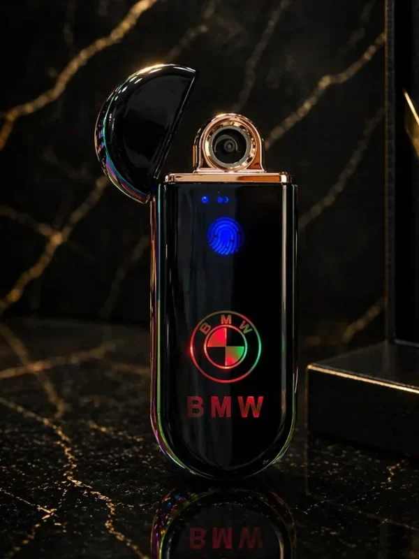 Sensorlu USB Alışqan BMW Bənövşəyi Loqolu 902 – Elektrikli, Şarjlı, Premium Dizayn - Grido hədiyyə mağazası