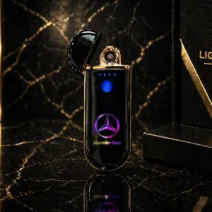 Sensorlu USB Alışqan Mercedes Qızılı Loqolu 902 – Elektrikli, Şarjlı, Premium Dizayn - Grido hədiyyə mağazası