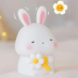 Sevimli Dovşan Silikon LED Lampa - Grido hədiyyə mağazası