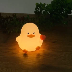 Sevimli Ördək Şəkilli Silikon Lampa - Grido hədiyyə mağazası