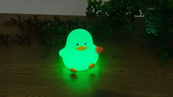 Sevimli Ördək Şəkilli Silikon Lampa - Grido hədiyyə mağazası