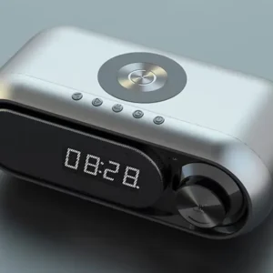 Simsiz Şarjlı Bluetooth Dinamik və Rəqəmsal Masaüstü Saat - Grido hədiyyə mağazası