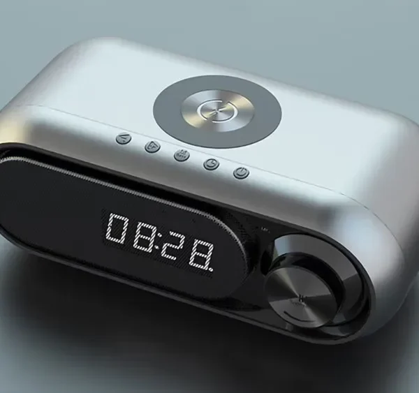 Simsiz Şarjlı Bluetooth Dinamik və Rəqəmsal Masaüstü Saat - Grido hədiyyə mağazası
