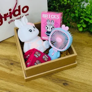 Şirin Dovşan Hədiyyə Seti Gift Box - Grido hədiyyə mağazası