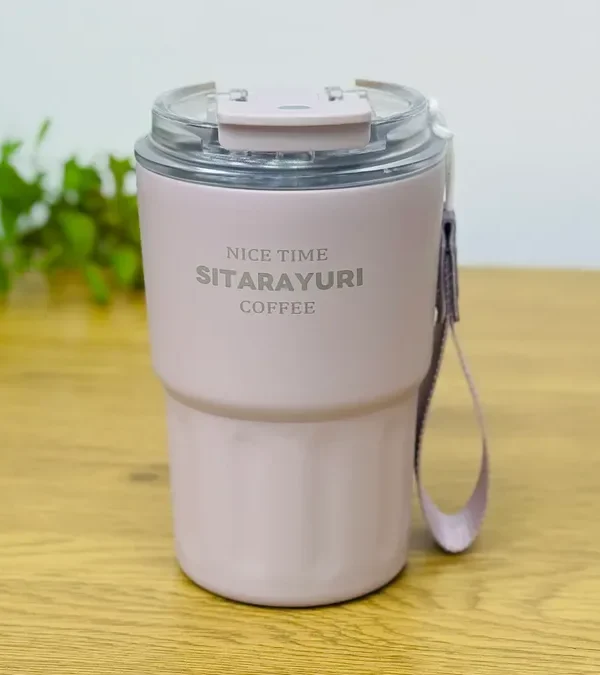 Sitarayuri Termos Bənövşəyi Kofe Stəkanı – 360 ml - Grido hədiyyə mağazası