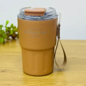 Sitarayuri Termos Qəhvəyi Kofe Stəkanı – 360 ml - Grido hədiyyə mağazası