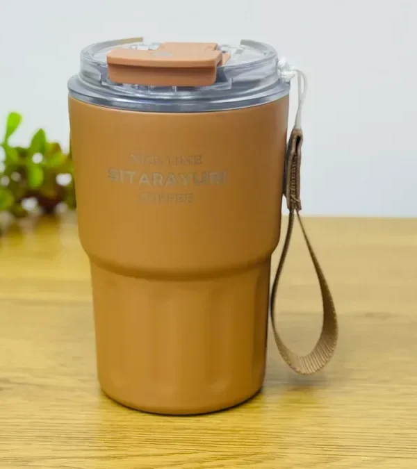 Sitarayuri Termos Qəhvəyi Kofe Stəkanı – 360 ml - Grido hədiyyə mağazası