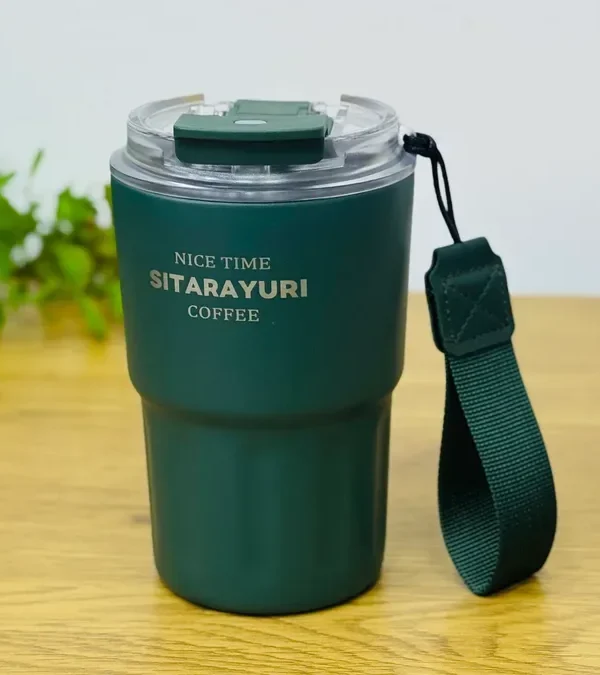 Sitarayuri Termos Yaşıl Kofe Stəkanı – 360 ml - Grido hədiyyə mağazası