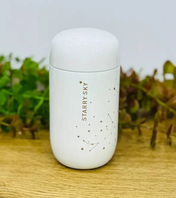 Starry Sky Mini Termos Ağ – 200 ml - Grido hədiyyə mağazası