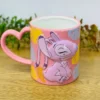 Stitch Çəhrayı Keramik Fincan 34162 - Grido hədiyyə mağazası
