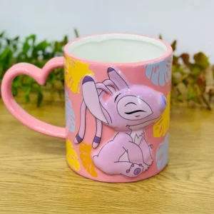 Stitch Çəhrayı Keramik Fincan 34162 - Grido hədiyyə mağazası