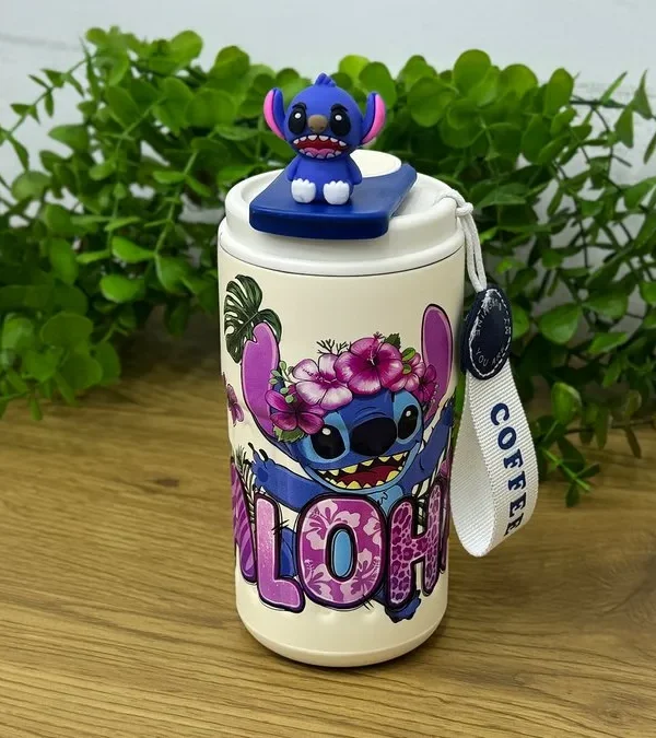 Stitch Dizaynlı Termos Aloha Yazılı - Grido hədiyyə mağazası
