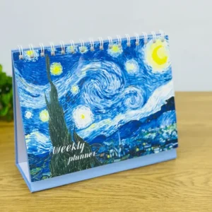 Van Gogh Dizaynlı Masaüstü Təqvim, Həftəlik Planlaycı - Grido hədiyyə mağazası