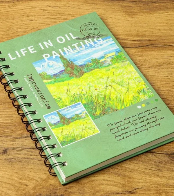 Van Gogh “Life in Oil Painting” Qeyd Dəftəri - Grido hədiyyə mağazası