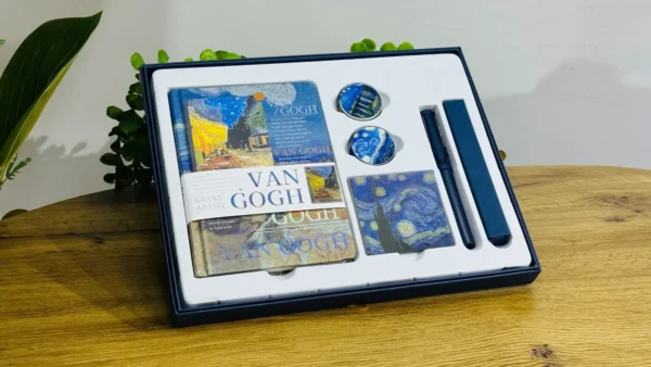Van Gogh “Starry Night” Dəftər və Qələm Dəsti - Grido hədiyyə mağazası