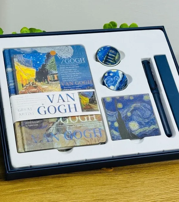 Van Gogh “Starry Night” Dəftər və Qələm Dəsti - Grido hədiyyə mağazası