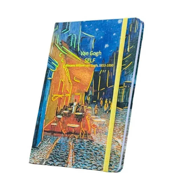 Van Gogh Temalı Göy Estetik Bloknot 228 13C– İncəsənət İlhamlı Gündəlik - Grido hədiyyə mağazası
