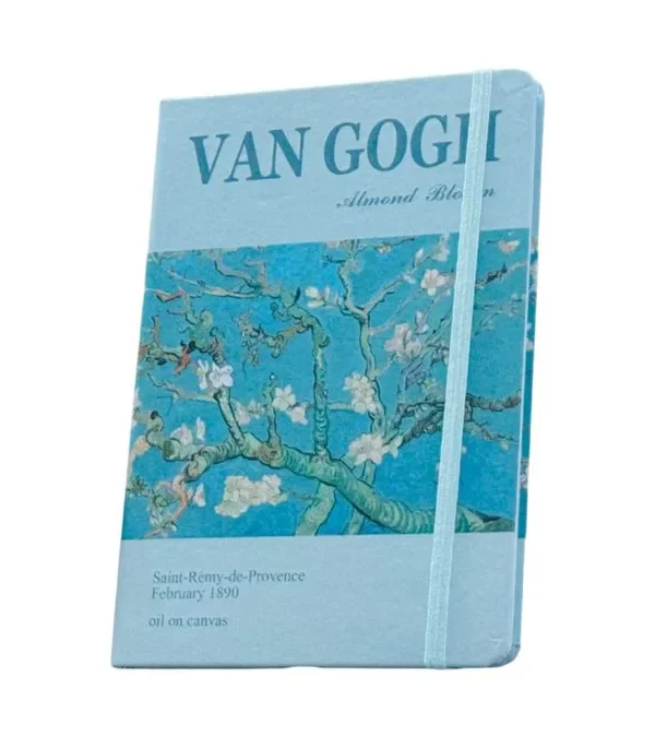 Van Gogh Temalı Mavi Estetik Bloknot 228 12A– İncəsənət İlhamlı Gündəlik - Grido hədiyyə mağazası