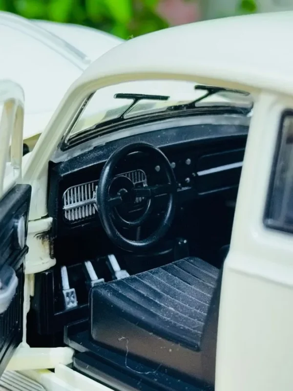 Volkswagen Beetle Klassik Ağ Model – Metal Maket - Grido hədiyyə mağazası