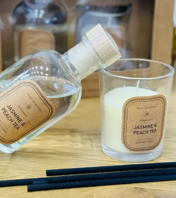 Yasəmən Çiçəyi Və Şaftalı Çayı Aromatik Hədiyyə Dəsti - Grido hədiyyə mağazası