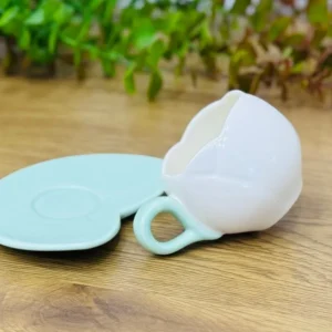 Yaşıl Mini Tülpan Fincan və Altlıq Dəsti 34416 - Grido hədiyyə mağazası
