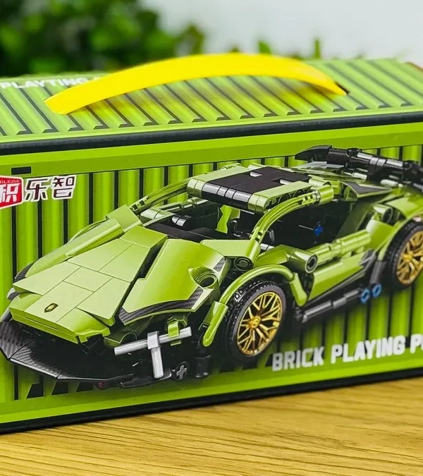 Yaşıl Supercar Konstruksiya Dəsti - Grido hədiyyə mağazası