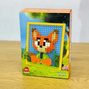 Zootopia Nick Wilde Tülkü Pixel Art Konstruksiya Seti (281 hissə) Çərçivə - Grido hədiyyə mağazası